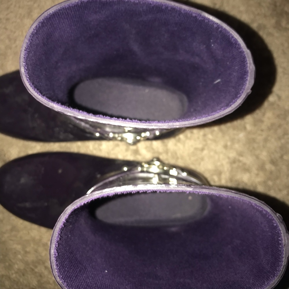 Purple Michael Kors rain boots - Picture 3 of 5